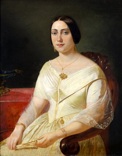 Portrait of the Countess of Aljezur by Alejandro Cicarelli